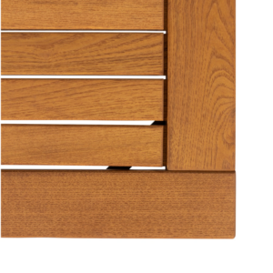 detail corner image of the robinia table top