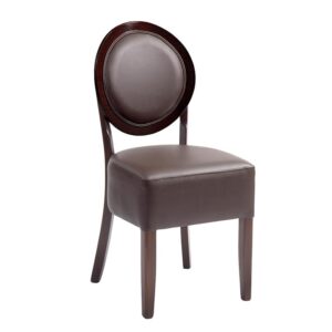 Ashbourne Brown Faux Leather Dining Chairs