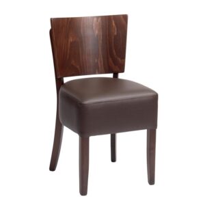 Oakham Modern Restaurant Chairs Brown