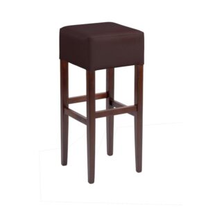 Taunton High Stools Brown Faux Leather