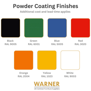 Bespoke powder coating finished available