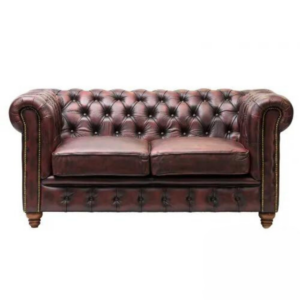 Leather Chesterfield 2 Seater Sofa