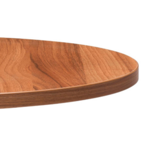 Walnut MFC Round Table Top - Detail