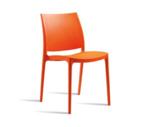 Lode Outdoor Cafe Chairs Orange