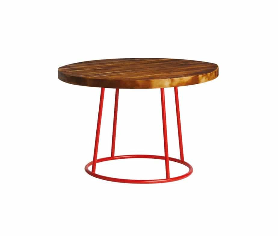Drum Coffee Table Red