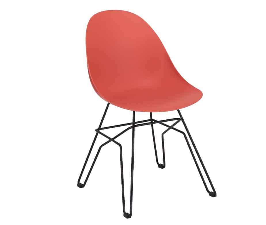 Vivid Side Chair Puzzle Frame Red
