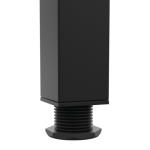 Metal Table Leg showing adjustable feet