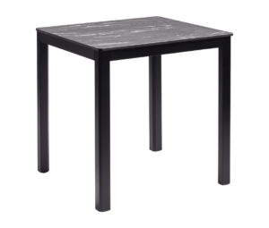 Black Marble Square Dining Table