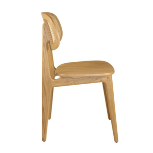Side image of the Cane Back in Oak
