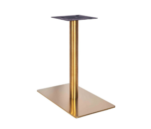 Zeta Rectangular Brass Dining Tables