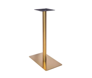 Zeta Rectangular Brass Poseur Tables