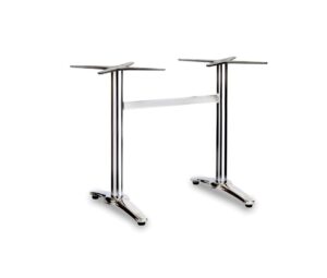 Fresh Twin Ped Chrome Dining Table