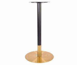 Hera L Round Brass Poseur Tables