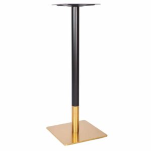 Hera L Square Brass Poseur Tables
