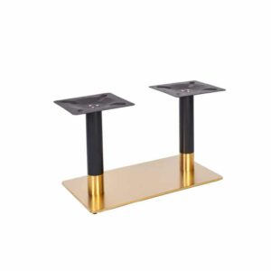 Hera Twin Ped Brass Coffee Tables