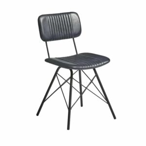 Retro Leather Dining Chair