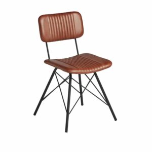 Retro Leather Dining Chair