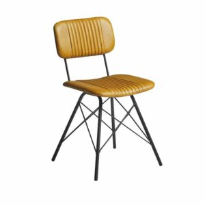Retro Leather Dining Chair
