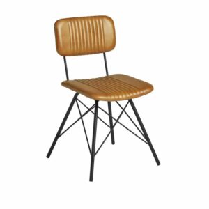 Retro Leather Dining Chair