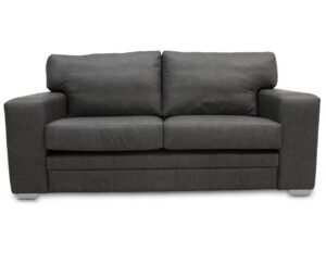 Square Arm Leather Sofa