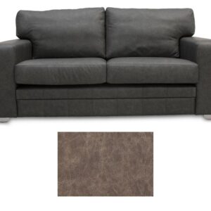 Square Arm Leather Sofa