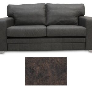 Square Arm Leather Sofa