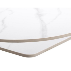 Calacatta Marble Ceramic Table Top Edge detail