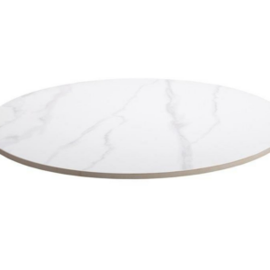 Calacatta Marble Ceramic Table Top - Round