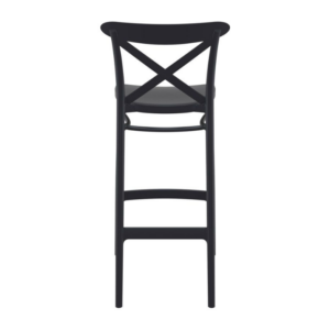 Etienne Bar Chair in Black reverse Profile showing the height