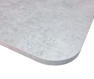 Radius Corner for a Concrete MFC Table Top