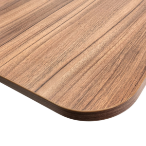 Radius Corner for a Walnut MFC Table Top