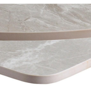 Grey Tundra Ceramic Table Top - Edge detail
