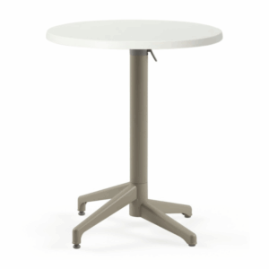 White 2 Seater Complete Flip Top Table