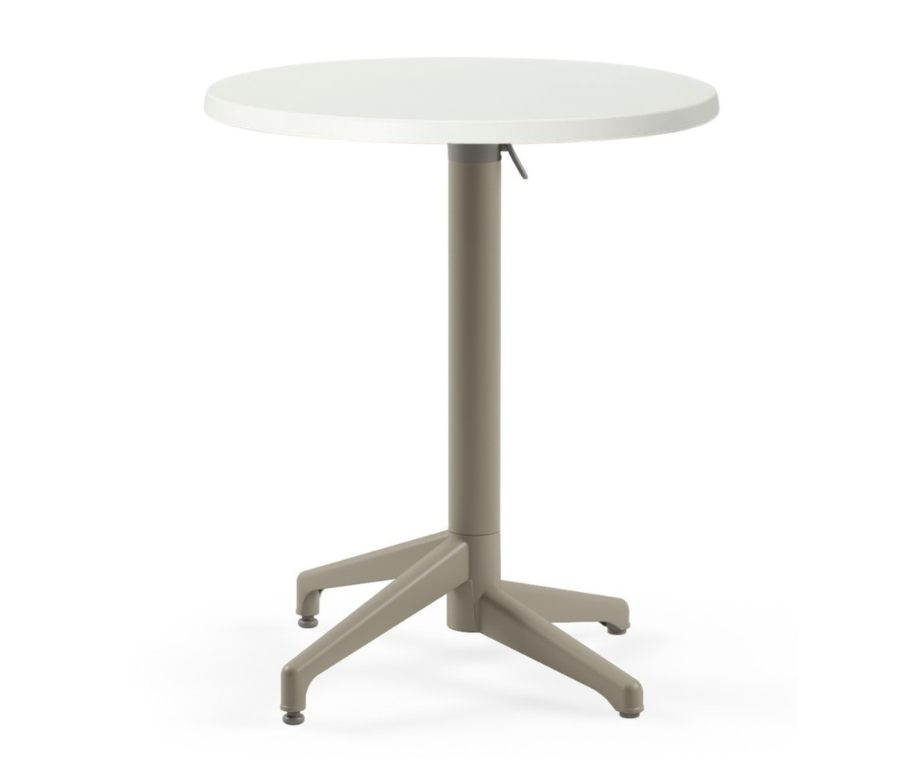 White 2 Seater Complete Flip Top Table