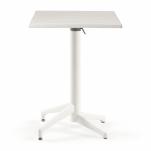 White 2 Seater Complete Flip Top Table