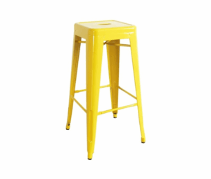 Paris Industrial High Stool - Yellow RAL1023