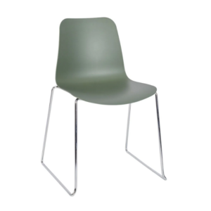 Trafford Sled Base Chair- Chrome Frame