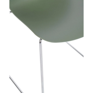 Trafford Sled Base Chair- Chrome Frame
