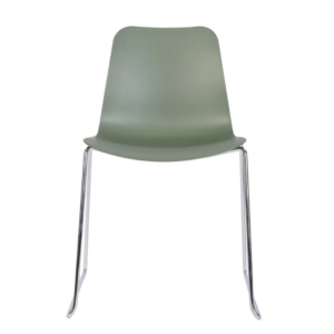 Trafford Sled Base Chair- Chrome Frame