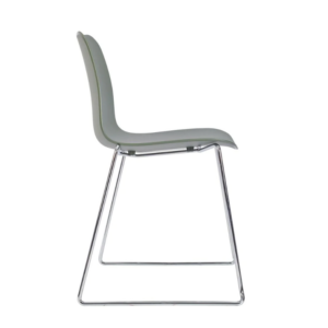 Trafford Sled Base Chair- Chrome Frame