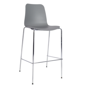 Trafford Bar Chair - Chrome Frame