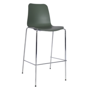 Trafford Bar Chair - Chrome Frame
