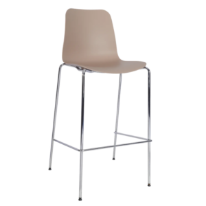 Trafford Bar Chair - Chrome Frame