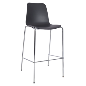 Trafford Bar Chair - Chrome Frame