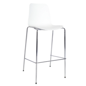 Trafford Bar Chair - Chrome Frame