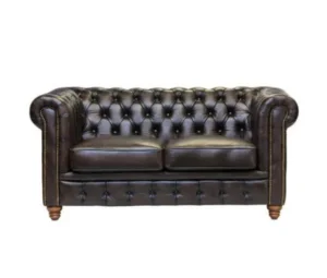 Leather Chesterfield 2 Seater Sofa
