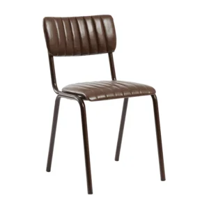 Vintage Faux Leather Dining Chair