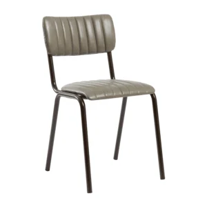 Vintage Faux Leather Dining Chair