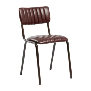 Vintage Faux Leather Dining Chair