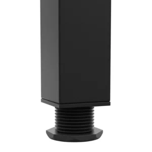 Metal Table Leg showing adjustable feet
